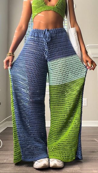 THE DRAWSTRING COVER-UP SET – HMONEYFACTORY Clothing Crochet Ideas, Crochet Set Pattern Free, Crochet Summer Outfits, Crochet Set Outfit, Crochet Matching Set, Crochet Fits, Crochet Sets, Yarn Clothes, Crochet Bottoms