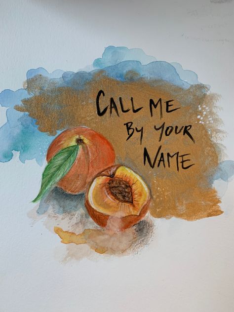 Call Me By Your Name Watercolor, Call Me By Your Name Painting, Cmbyn Painting, Call Me By Your Name Art, Call Me By Your Name Drawing, Call Me By Your Name Fanart, Cmbyn Drawing, Your Name Painting, Cmbyn Art