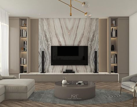 Luxury Tv Wall, Ruang Tv, Modern Tv Room, Dnevna Soba, Tv Unit Design Modern, 3dmax Vray, Modern Tv Wall Units, Tv Unit Interior Design, Modern Tv Wall