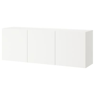 SEKTION Wall cabinet with 2 drawers, white Maximera, Häggeby white, 36x15x20" - IKEA Besta Wall Mounted, Long Tv Stand, Besta Ikea, Tv Stand Unit, Wall Railing, Abbot Kinney, Ikea Besta, Ikea Ideas, Small Apartment Design