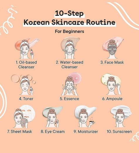 10 Step Skin Care Routine, Korean 10 Step Skin Care, Korean Face Mask, Tan Removal, Lovely Runner, Night Skin Care Routine, Face Sheet Mask, Skin Care Order, Korean Skincare Routine