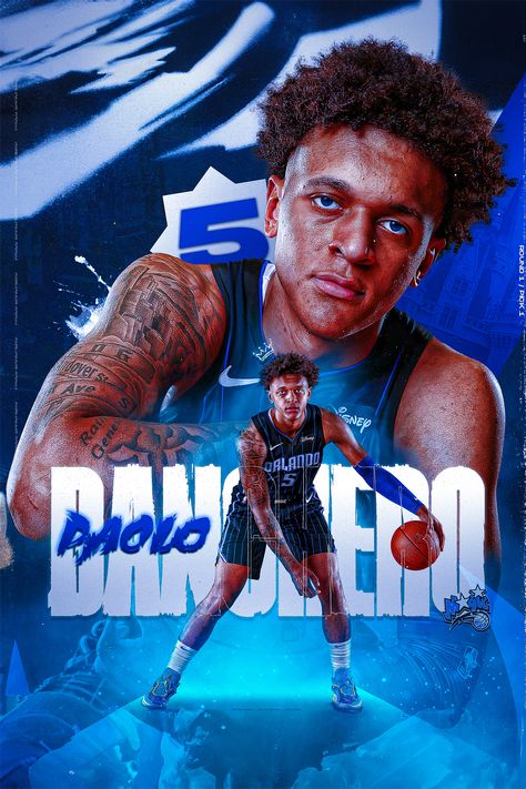 Nba Posters, Paolo Banchero, Basketball Coach Gifts, Trendy Posters, Basketball Wall Art, Church Media Design, Basketball Wall, Nba Art, Sports Design Inspiration