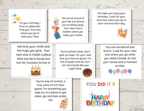 Visit my Etsy shop and grab this Birthday scavenger hunt, Perfect scavenger hunt for teens or adults, birthday treasure hunt https://etsy.me/3V44Q0j #birthday #scavengerhunt #familygame #treasurehunt #adultscavengerhunt #scavengerhuntcards #teens Gift Hunt Clues Birthday, Birthday Scavenger Hunt For Teens, Birthday Gift Scavenger Hunt Clues, Birthday Scavenger Hunt For Adults, Treasure Hunt Clues For Adults, Boyfriend Scavenger Hunt, Birthday Treasure Hunt, Birthday Scavenger Hunt, Clue Cards