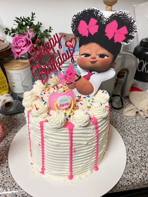 2 year old boss baby birthday cske Boss Baby Girl Cake, Boss Baby Girl, Girly Birthday Cakes, Girl Birthday Cake, Girly Birthday, Girl Birthday Themes, Baby Birthday Cakes, Themed Birthday Cakes