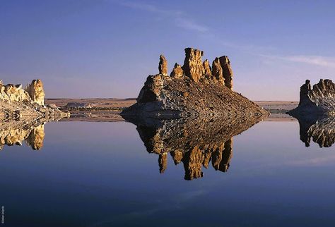 Lakes of Ounianga - Chad Africa Architecture, Lake Chad, Saline Water, Pictures For Wallpaper, For Wallpaper, Sand Dunes, World Heritage, Fresh Water, Lake