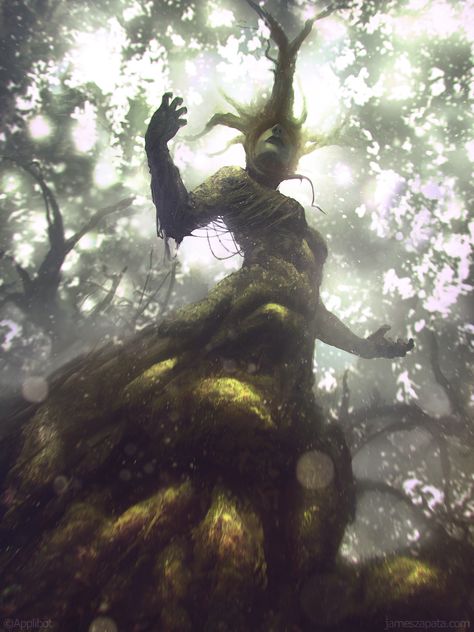 Forest Queen, Fantasy Realm, My Fantasy World, Forest Spirit, Ancient Forest, Forest Creatures, Deviant Art, Ancient Tree, High Fantasy