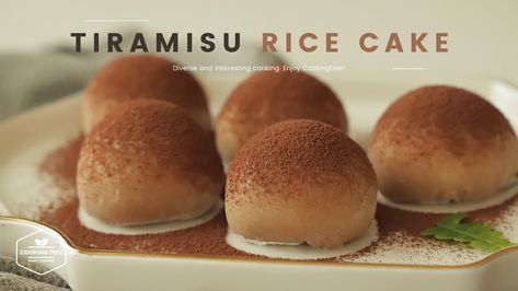 In Cooking Tree, Tiramisu Rice cake is on the menu, and we'll show you how to make it from scratch. The post Tiramisu Rice cake Recipe appeared first on Cooking Tree. Tiramisu Mochi, Dumpling Dinner, Korean Pastry, Mini Patisserie, Cooking Tree, Korean Rice Cake, Rice Cake Recipes, Mochi Recipe, Food Rice