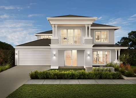 Exterior Colour Schemes - Carlisle Homes Hampton Homes Exterior, Hamptons Exterior House, Hamptons Facade Australia, Hampton Style Exterior, Hamptons Home Exterior, Exterior Colour Schemes, Hamptons Exterior, Hamptons Facade, White Home Exterior