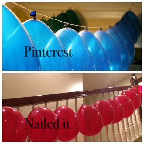 Pinterest Balloon streamers? Nailed it...literally Spiderman Streamer Ideas, Ways To Hang Streamers, Streamer Ideas Easy, Balloon Streamers, Dinosaur Birthday Party Food, Bubble Birthday Parties, 18th Birthday Party Themes, Birthday Surprises, How To Make Balloon