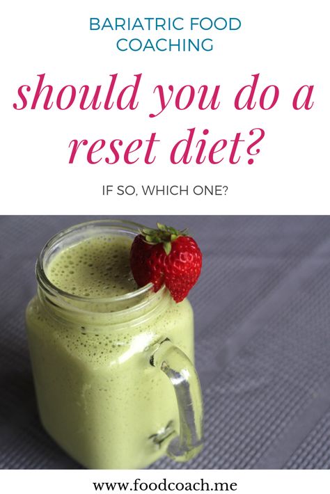 Bariatric Drinks, Gastric Bypass Meal Plan, Pouch Reset, Gastric Surgery, Detox Shakes, Sleeve Recipes, Reset Diet, Bariatric Sleeve, Bariatric Food