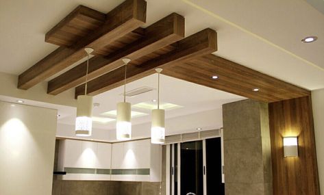 False Ceiling Wooden Designs, Folciling Design, Wooden False Ceiling Design Living Rooms, Wooden Ceiling Design Living Room Modern, Kitchen Pop Ceiling Design, Wooden False Ceiling Design, False Ceiling Design Living Rooms, Fall Ceiling Designs, Wooden Ceiling Design