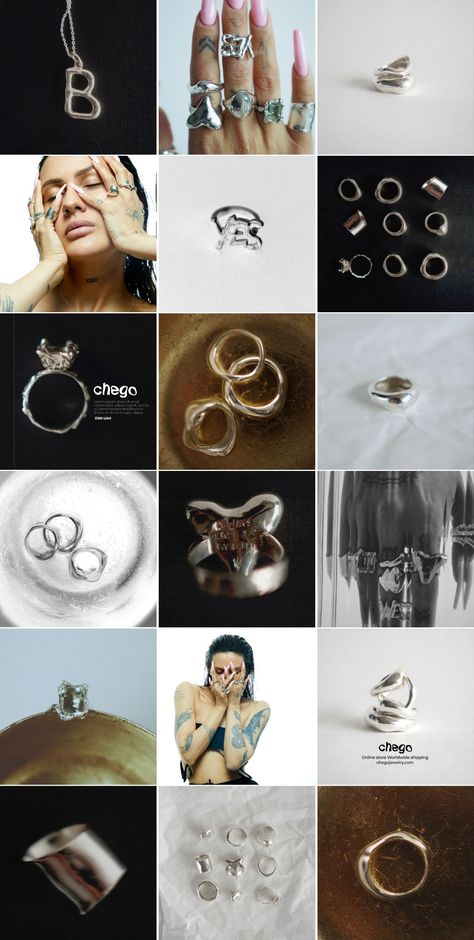 Jewelry Ig Feed, Jewelry Brand Instagram, Jewelry Instagram Feed Ideas, Jewelry Photoshoot Ideas, Ring Photoshoot, Jewelry Mood Board, Instagram Feed Planner, Jewellery Photography Inspiration, Jewelry Product Shots