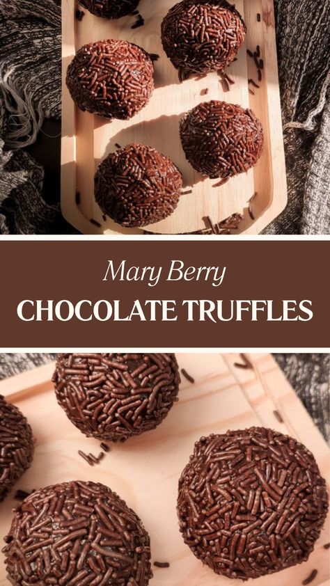 Mary Berry Chocolate Truffles Cake Dark Chocolate, Taffy Recipe, Christmas Chocolate Desserts, Rum Truffles, Chocolate Truffles Recipe, James Martin Recipes, Madeira Cake, Truffle Recipes, Easy Christmas Candy Recipes