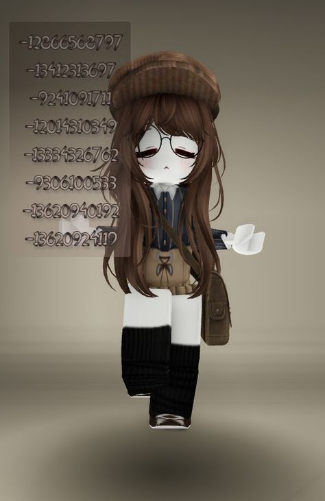 Brookhaven Outfit Codes Hair Brown, Id Brookhaven Outfit, Gyaru Grunge, Emo Goth Aesthetic, Stil Emo, Brown Hair Roblox, Roblox Brookhaven, Estilo Emo, Cute Owls Wallpaper