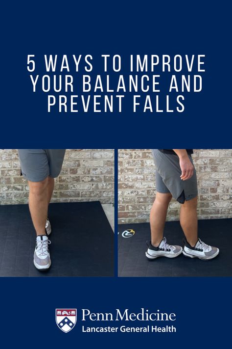 Having good balance allows you to control and maintain your body’s position comfortably, and as you age, reduce your chance of suffering a fall. The exercise program below helps you improve leg strength and your sense of proprioception (knowing where your body is in space). You can do these five exercises in about 10 minutes. Start when you’re younger to stay safe as you age! Balance Exercises Stability, Fall Prevention Exercises, Ankle Exercises, Spine Health, Improve Metabolism, Exercise Program, Balance Exercises, Blood Glucose, Fall Prevention