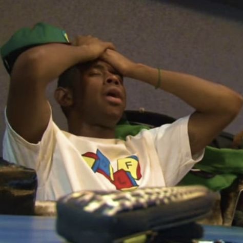 Tyler The Creator Reaction Pics, Tyler The Creator Mood, Tyler Baudelaire, Tyler The Creator Wallpaper, Playlist Covers Photos, Music Cover Photos, Desain Buklet, Reaction Face, Mood Humor