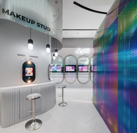 Storeage – a Dutch retail design agency based in Shanghai – collaborated with skincare and cosmetics company B+Tube to create the brand’s first flagship. Let trending content on TikTok and Instagram show you: beauty is big with teenage consumers... #makeupstore #cosmeticsshop #storedesign #retailstore #interiordesign #storefront #retaildesign #shopinshop #store #shop #shopdesign #interiordesign #showroom #interior #decoration #boutique Changsha, Architecture Magazines, Retail Store Design, Retail Design Blog, Makeup Studio, Store Interior, Flagship Store, Retail Space, Pop Up Store