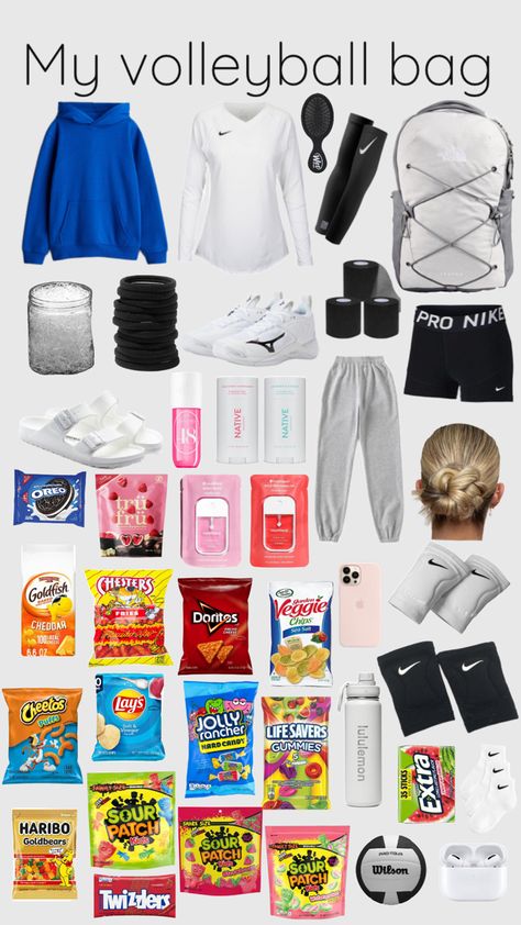 Things To Keep In Ur School Bag, Middle School Pe, Cheetos Puffs, Club Volleyball, Volleyball Bag, Lululemon Bag, Bloxburg Building, Ooga Booga, Basketball Bag