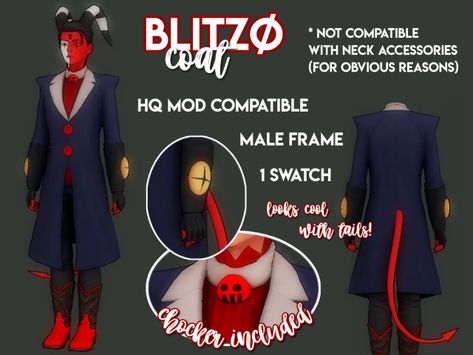 Sims 4 Helluva Boss Cc, Los Sims 4 Mods, Sims 4 Studio, 4 Characters, Sims 4 Characters, Los Sims, Neck Accessories, Maybe Someday, Sims4 Cc