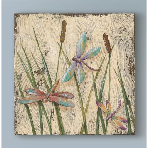 August Grove® " Dancing Dragonflies I " by Jade Reynolds on Canvas & Reviews - Wayfair Canada Art Themes, Animal Wall Art, Dragonflies, Artist Canvas, Decoration Design, Trademark Fine Art, Wrapped Canvas Art, Painting Prints, Graphic Art