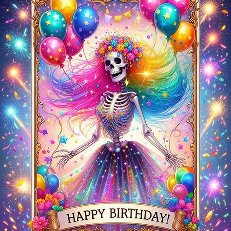 Happy Birthday Skulls, Tarot Cards Art, Witchy Decor, Halloween Wallpaper, Android Wallpaper, Tarot Cards, Skeleton, Happy Birthday, Halloween