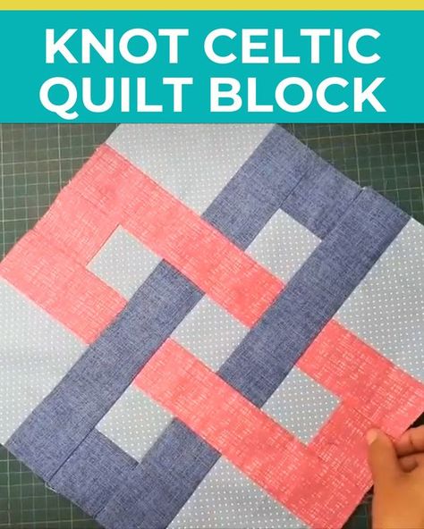 I Love Sewing and Quilting Celtic Square Quilt Pattern, Celtic Knot Quilt Block Free Pattern, Celtic Quilt Block, Celtic Quilt Patterns, Celtic Quilt, Quilt Blocks Easy, Fun Quilt, Quilt Block Patterns Free, Quilt Block Pattern