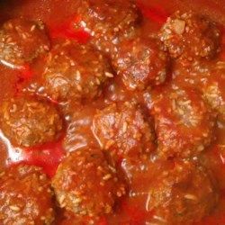 Melinda's Porcupine Meatballs Recipe - Allrecipes.com Porky Pine Meatballs, Porcupine Meatballs Recipe, Easy Meatballs, Meat And Potatoes Recipes, Simple Tomato Sauce, Nice To Meat You, Porcupine Meatballs, Easy Tomato Sauce, Meatball Recipes Easy