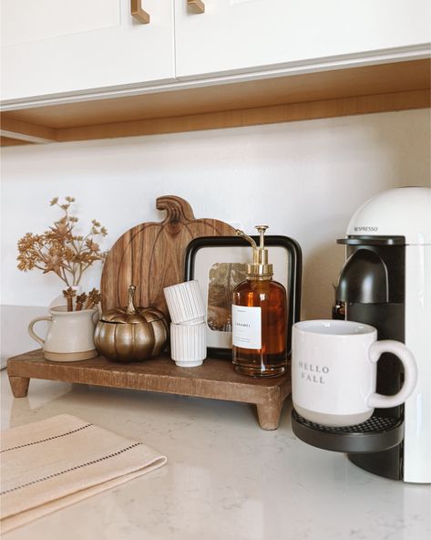 Molimoli Coffee Syrup Dispenser … curated on LTK Coffee Pot On Counter Ideas, Coffee Syrup Display, Fall Coffee Station, Coffee Syrup Dispenser, Syrup Dispenser, Coffee Nook, Coffee Bar Home, Coffee Syrup, Wooden Pumpkins