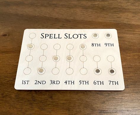 Dnd Spell Slot Tracker, Druid Paladin, Spell Slot Tracker, Vault 111, Engraving Ideas, Future Shop, Dnd Stuff, Magnetic White Board, Dungeons Dragons