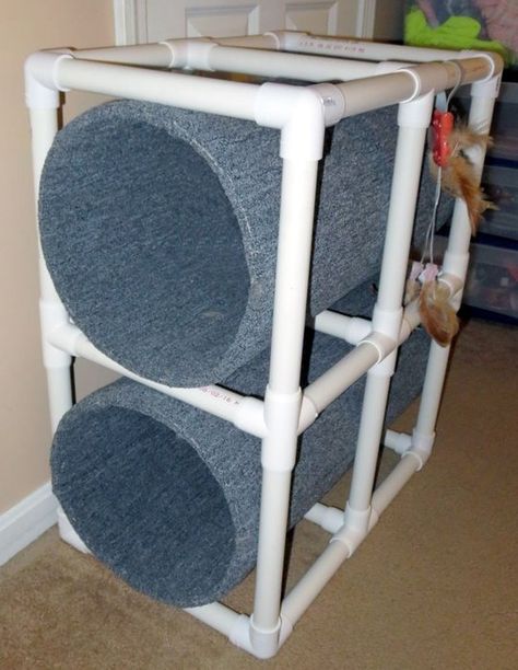 Double Cat Tunnel: 11 Steps (with Pictures) Pvc Pipe Cat Tree, Diy Cat Tunnel Indoor, Diy Cat Tunnel, Cat Tunnel Diy, Cat Tunnel Indoor, Diy Tunnel, Rabbit Enrichment, Cat Shelters For Winter, Cat Spirit Animal