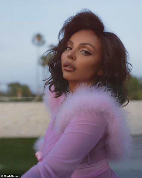 Jesy Nelson poses in skimpy pink lace lingerie and sheer negligee | Daily Mail Online Pink Lace Lingerie, Girls Aloud, Jesy Nelson, Pop Dance, Lace Lingerie, Little Mix, Working Hard, Pink Lace, Lingerie Lace