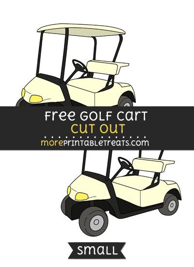 Free Golf Cart Cut Out - Medium Size Printable Diy Crafts To Do, Printable Image, Golf Cart, Golf Carts, Cut Outs, Scrapbook Pages, Medium Size, Free Printable, Halloween Costumes