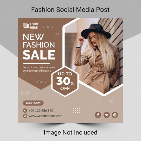 Premium Vector | Fashion sale social media post or instagram banner template design Fashion Design Social Media Post, Fashion Flyer Design Templates, Clothing Instagram Post, Instagram Fashion Post Ideas, Clothing Creative Ads, Clothing Banner Design, Fashion Ad Design, Fashion Background Design, Fashion Social Media Design