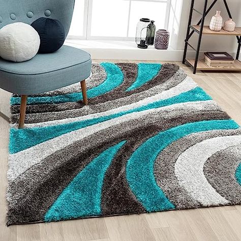 Modern Shag, Rugs For Bedroom, Indoor Carpet, 5x7 Area Rug, Rug Modern, Stylish Bedroom, Shag Area Rug, 8x10 Area Rugs, Geometric Area Rug