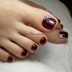 Toes Nails Designs, Toes Nails Colors, Toe Nails Designs, Wedding Toe Nails, Toe Nail Design, Toe Nail Colors, Fall Toe Nails, Simple Toe Nails, Toes Nails