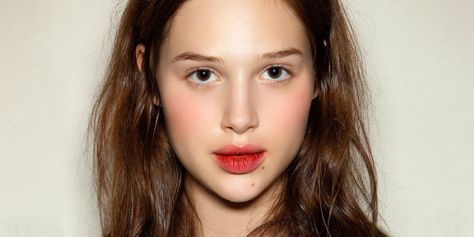 All hail the naturally flushed look. Best Lip Stain, Winter Lip Color, Red Lip Stain, Vampy Lips, Winter Lips, Laser Hair Removal Device, Small Lips, Cheek Stain, Glossy Hair