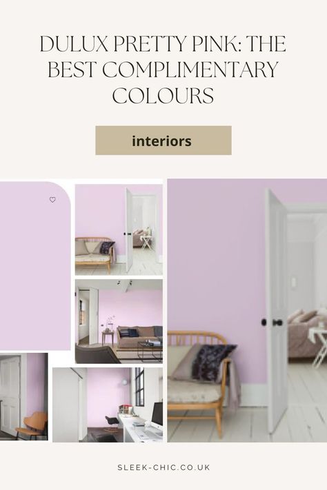 Dulux Kitchen Paint, Pretty Pink Bedroom, Dulux Paint Colours, Bright Aesthetic, Complimentary Colours, Pink Bedroom For Girls, Dulux Paint, Pink Shade, Pink Paint