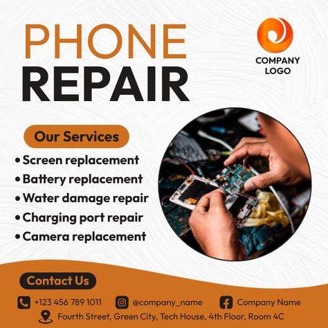 Business Posters Design, Mobile Phone Repair Poster, Phone Repair Flyer, Mobile Repairing Banner, Mobile Repairing Shop Design, Phone Repair Logo, Phone Banner, Phone Repair Shop Design, Phone Graphic Design