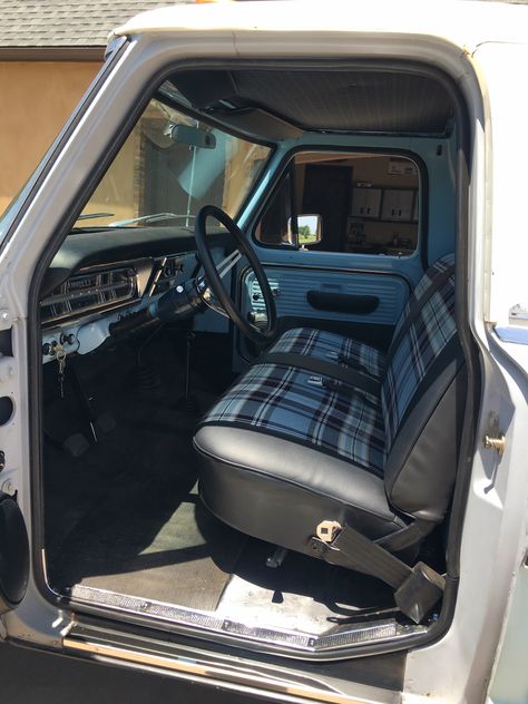 1968 Ford F100 Interior 1972 Chevy Truck C10 Interior, F100 Interior Ideas, F100 Interior, 1968 Ford F100, Ford F150 Interior, Best Trucks, Ford Crew Cab, 1979 Ford Truck, F100 Truck