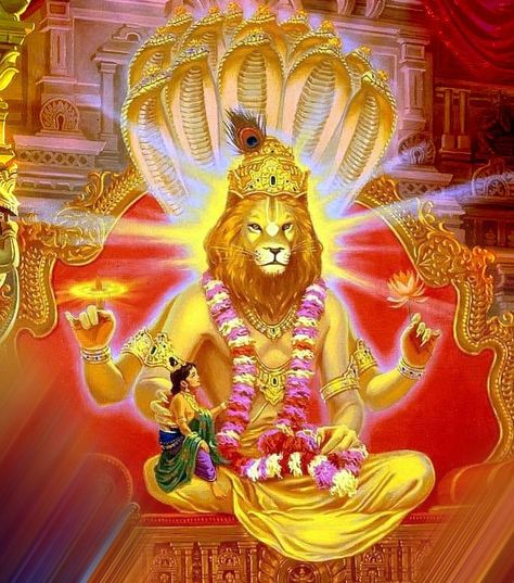 Narsingh Bhagwan, Lord Narsimha, Vishnu Art, Lion God, Vishnu Avataras, Lakshmi Narayana, Lord Narasimha, Vrindavan Dham, Narasimha Swamy