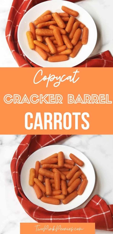 Cracker Barrel Carrots, Cooked Baby Carrots, Crockpot Carrots, Carrot Recipes Side Dishes, Cracker Barrel Copycat Recipes, Copycat Cracker Barrel, Cracker Barrel Recipes, Baby Carrot Recipes, Glazed Carrots Recipe