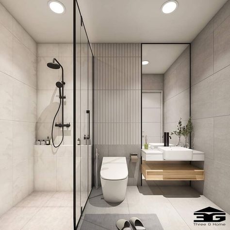 Toilet And Bathroom Design, Small Bathroom Interior, Bathroom Design Layout, Bathroom Inspiration Modern, Washroom Design, Bad Inspiration, Bathroom Redesign, Bathroom Design Decor, 아파트 인테리어