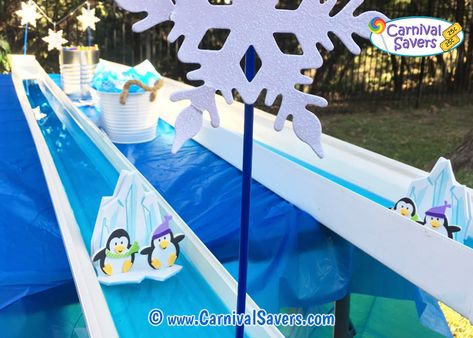 Penguin Race Winter Carnival Game Idea Winter Festival Ideas, Winter Carnival Games, Winter Party Games, Carnival Activities, Carnival Games For Kids, Christmas Fair Ideas, Festival Games, Winter Carnival, School Carnival