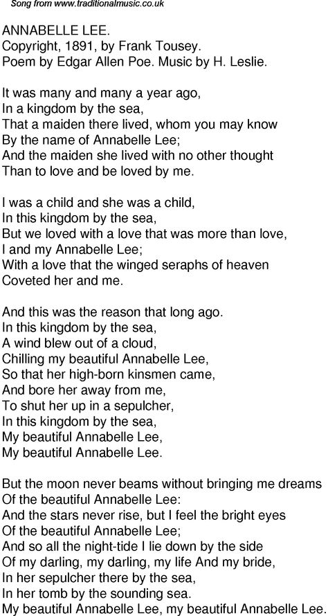 Annabelle Lee Annabelle Lee Poem, Sweet Poetry, Poe Edgar, Edgar Allen, Strange Facts, Fun Sayings, Waxing Poetic, Creepy Stuff, Allen Poe