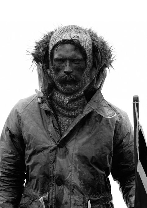 Arctic Explorers, Nigel Cabourn, 얼굴 그리기, Magnum Opus, Face Reference, 인물 사진, Post Apocalyptic, Black & White, His Hands