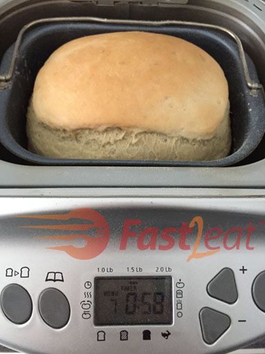 Express (58-minute) White (Bread maker) Bread Fast2eat | Fast2eat Express Bread Machine Recipe, Fast Bread Machine Recipes, Express Bake Bread Machine Recipes, Quick Bread Maker Recipes, Quick Bread Machine Recipes, White Bread Machine Recipes, Bread Maker Bread, Soft Fluffy Bread, Bread Machine Mixes