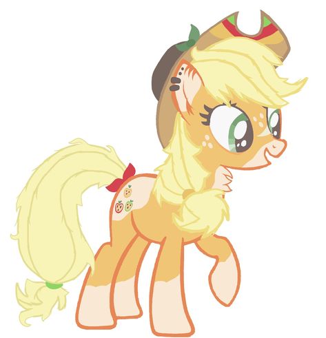 Pear Butter Mlp Fanart, Eating Apple Drawing, Mlp Applejack Fanart, Apple Jack Redesign, Applejack Redesign, Mlp Redesigns, Mlp Cutie Marks, Pony Creator, My Little Pony Applejack