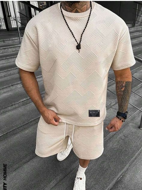 Men’s Clothing Summer, Outfit Grid Men Summer, Big Mens Summer Fashion, Summer Streetwear Men Outfit, Male Fashion Summer, Outfit Grid Men, Athleisure Men, Mens Summer Outfits, Outfits Hombre