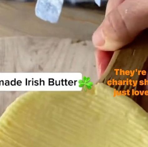 Irish Daily on Instagram: "How to make home made “Irish Butter”😍💚☘️ #irish Tag someone who would love this😋 #irishbutter . 📸👉 @cheriedenhamcooks 👏☘️😊 #irish_daily #reelsofinstagram #recipe #instacook #food" Homemade Irish Butter, Irish Butter Recipe, Homemade Staples, How To Make Home, Ideas Cocina, Food Prep Storage, Irish Butter, Butter Recipe, Food Prep