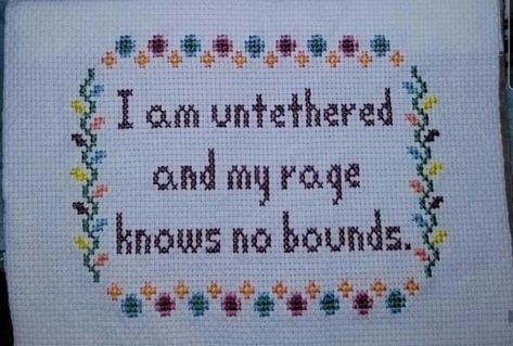 Instagram post by Ominous Positivity Memes • Dec 19, 2020 at 1:32pm UTC The Decameron, Quote Cross Stitch, Sweetheart Quotes, Funny Embroidery, Stitch Witchery, Cross Stitch Quotes, Positivity Quotes, Subversive Cross Stitch, Diy Embroidery Patterns